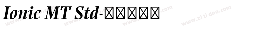 Ionic MT Std字体转换